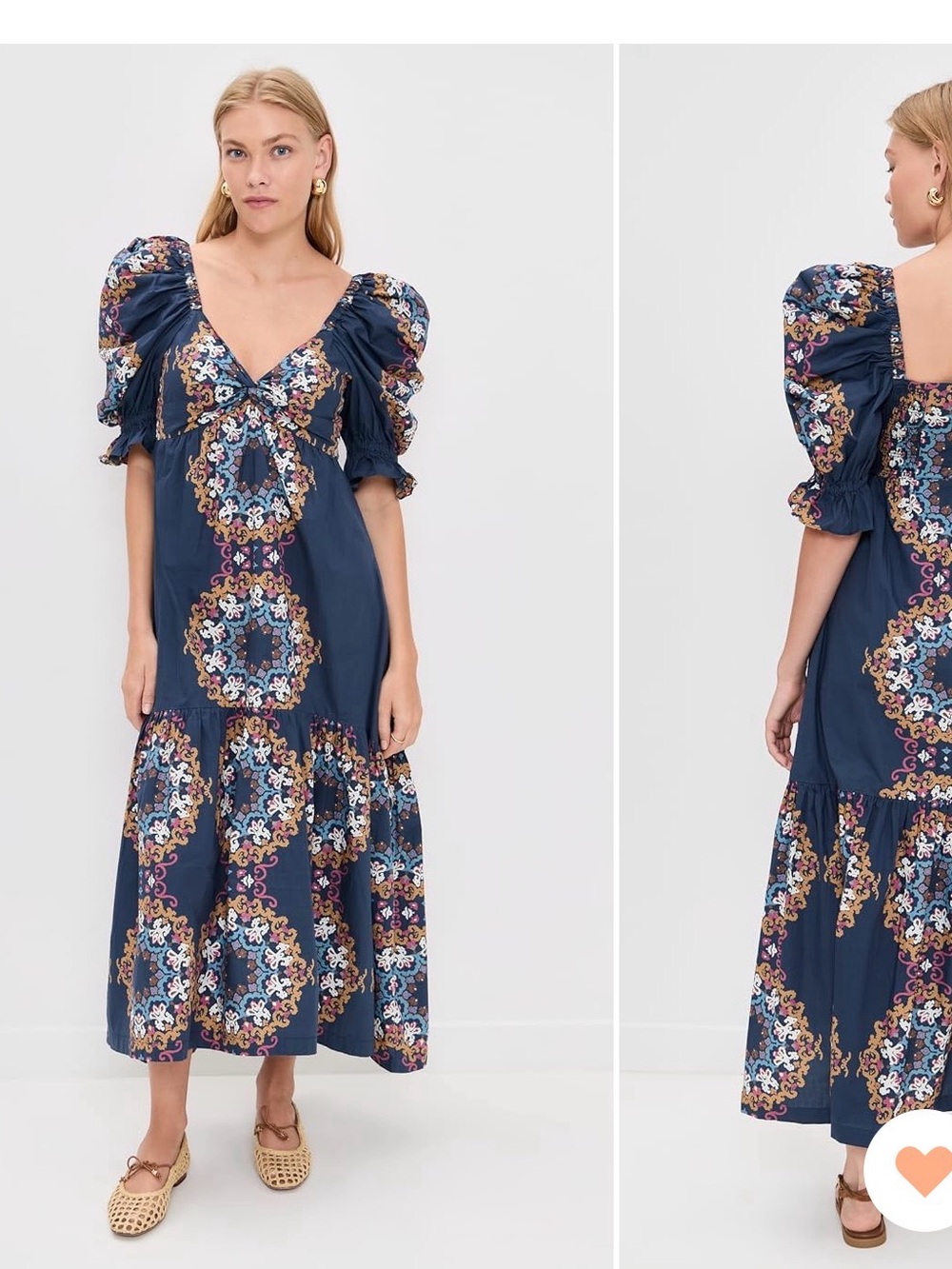 Cleobella Navy Jewel Ankle dress Sz XS